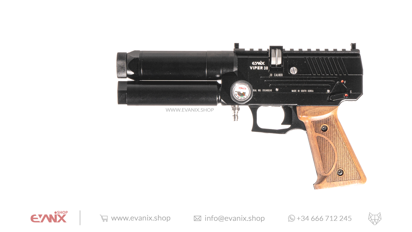 Evanix Viper Semi-Automatic PCP Air Pistol - Cal. 30