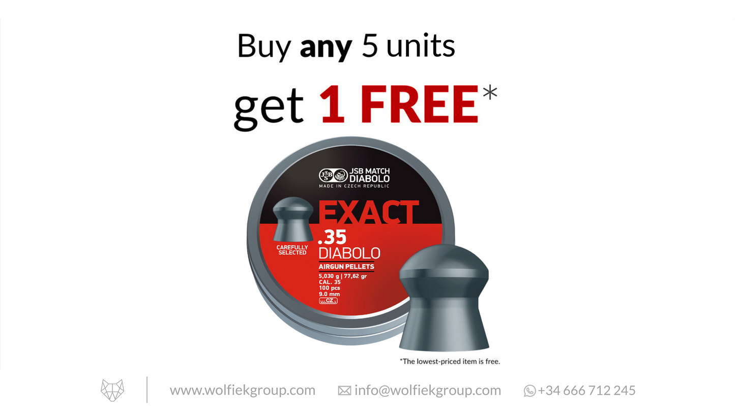 JSB Exact Airgun Pellets - Cal .35 (9mm) | 5.25g (81.01gr)