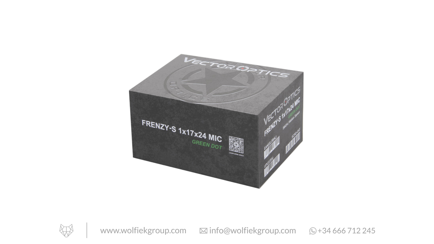 Vector Optics · Frenzy-S 1x17x24 MIC Pistol Green Dot 7075 Alu - SCRD-G43
