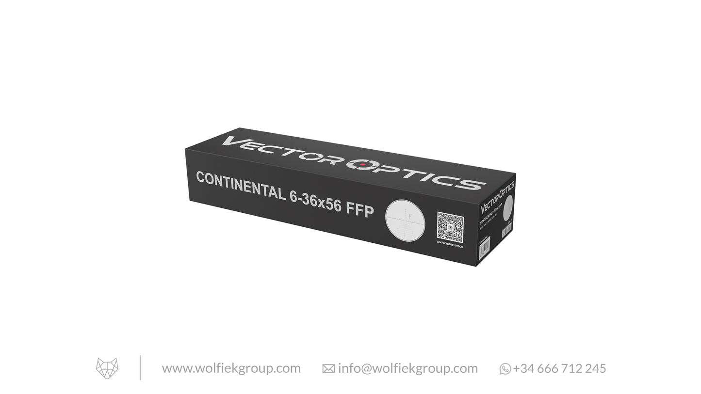 Vector Optics Continental Riflescope - x6 6-36X56 FFP PRS Rifle Scope PRS