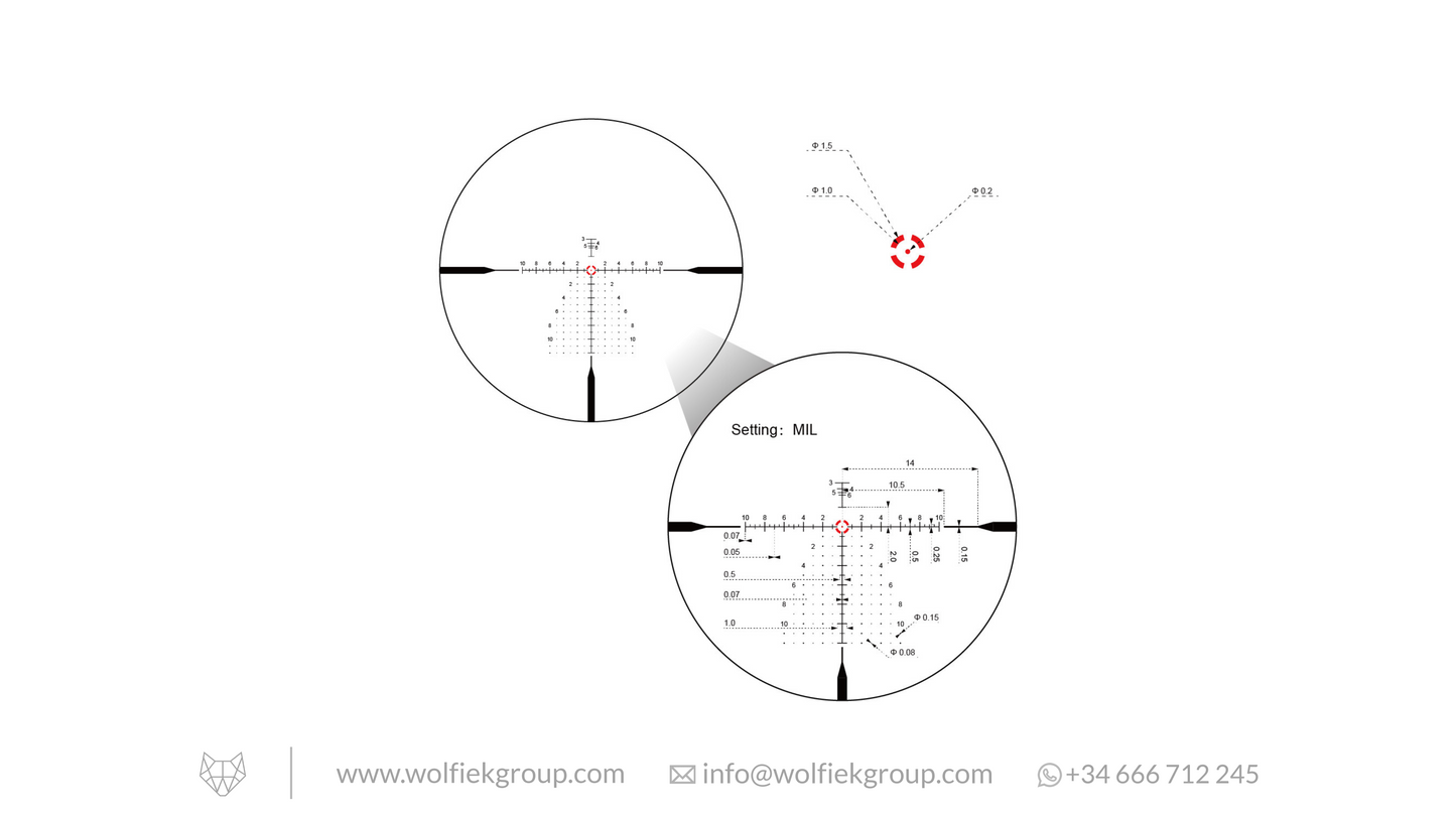Vector Optics Continental Riflescope - x10 1-10x28 ED RAR-C