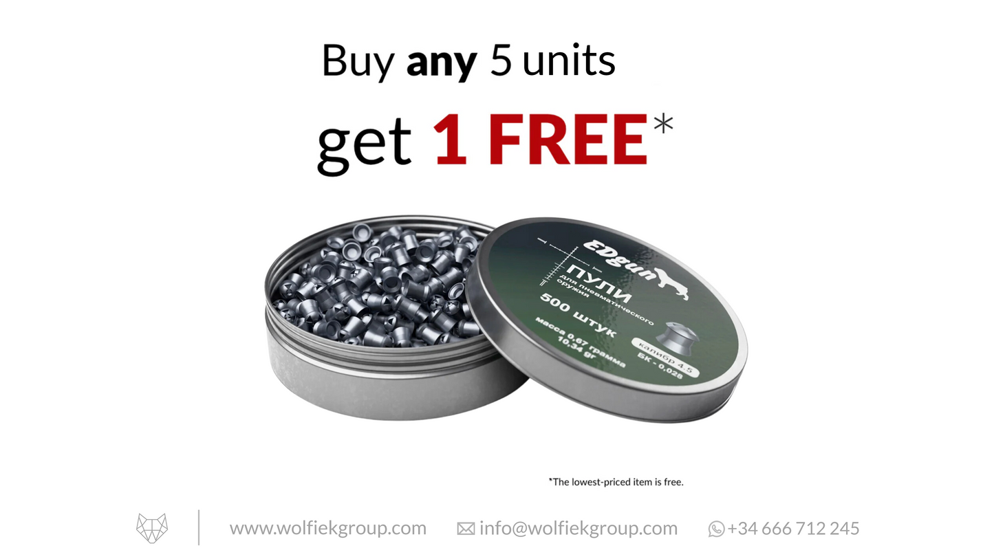 Balines EDgun Hades · Cal .177 (4,52mm) · Peso 0,67g (10,34gr)