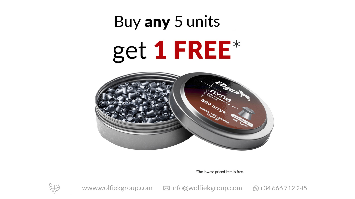 EDgun Hades Airgun Pellets - Cal .22 (5.52mm) | 1.03g (15.89gr)