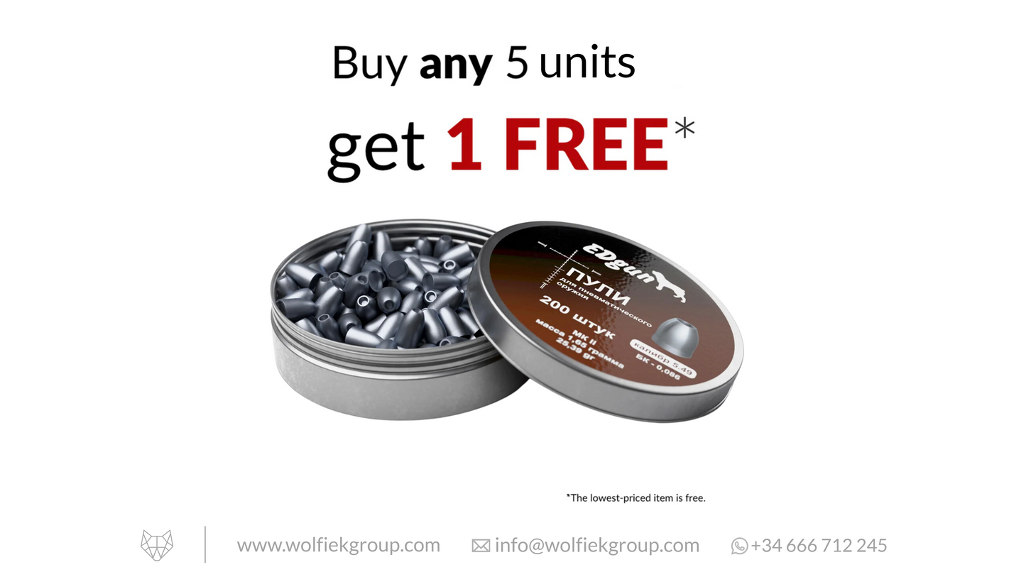 EDgun KnockOut Airgun Slugs MKII - Cal .216 | 1.65g (25.40gr)