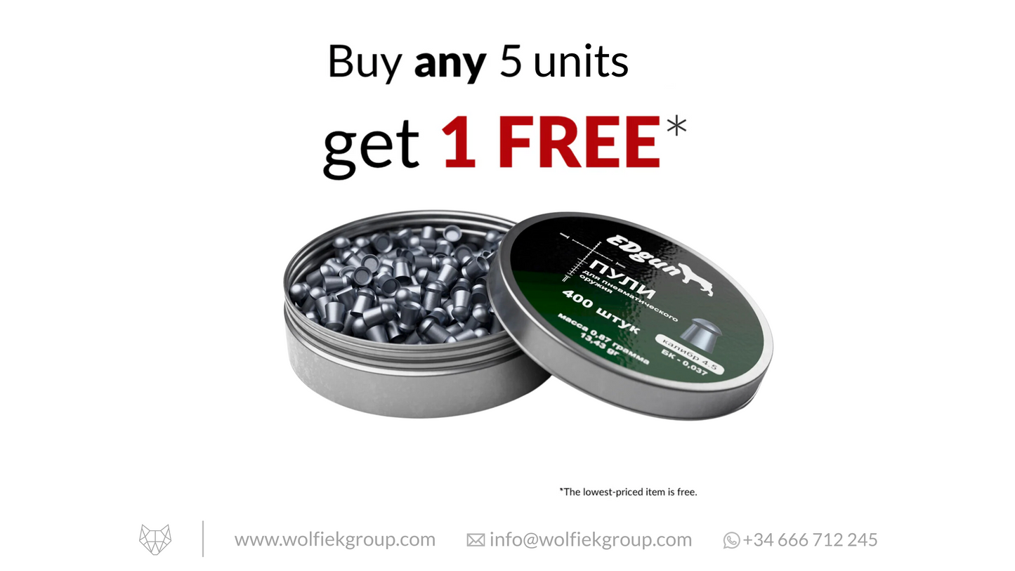 EDgun Premium Airgun Pellets - Cal .177 (4.52mm) | 0.87g (13.43gr)