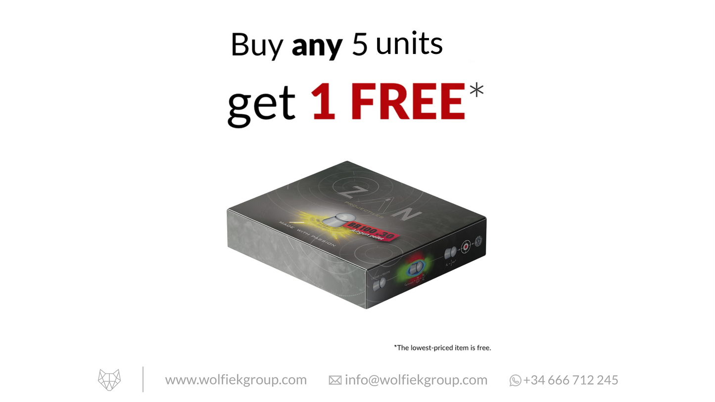 Zan Projectiles BR100 Airgun Pellets - Cal .30 (7.62mm) | 3.6g (56gr)