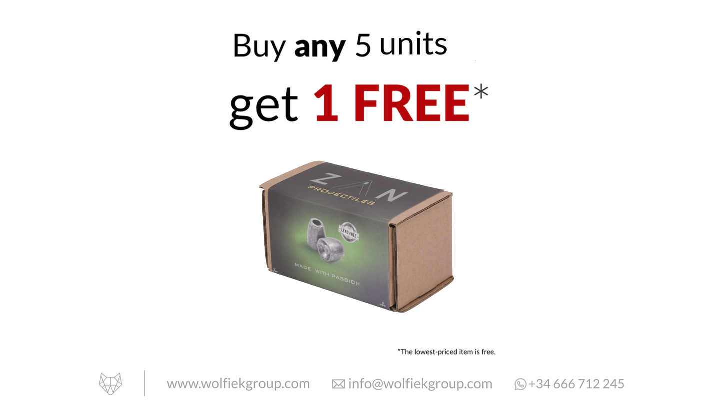 Zan Projectiles Lead Free Airgun Slugs - Cal .177 (4.5mm) | 0.55g (8.5gr)