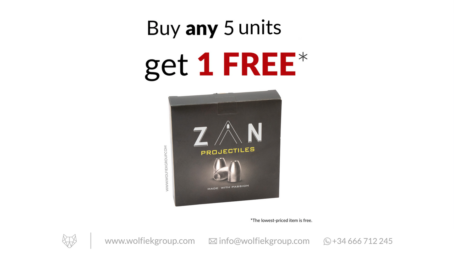 Zan Projectiles Airgun Slugs - Cal .217 (5.51mm)