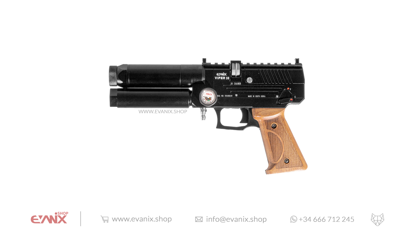 Evanix Viper Semi-Automatic PCP Air Pistol - Cal. 30