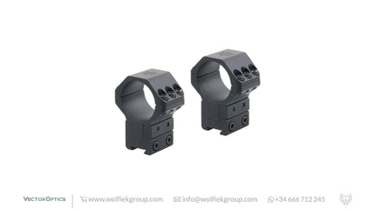 Vector Optics Dovetail Adjustable Riflescope Mounts - 30mm