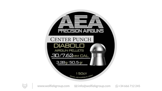 AEA Center Punch Diabolo Pellets - Cal .30 (7.62mm) | 3.28g (50.5gr)