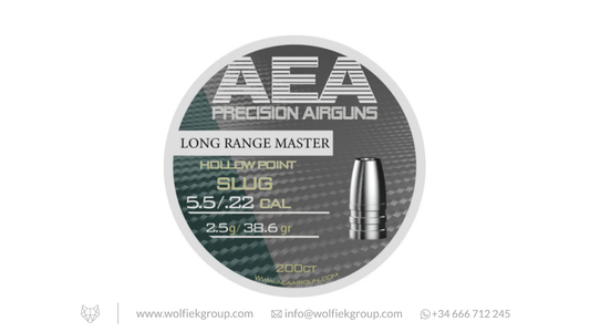 AEA Long Range Master Hollow Point Slugs - Cal .22 (5.5mm) | 2.5g (38.6gr)