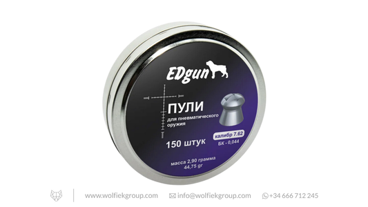 EDgun Hades Airgun Pellets - Cal .30 (7.62mm) | 2.90g (44.75gr)