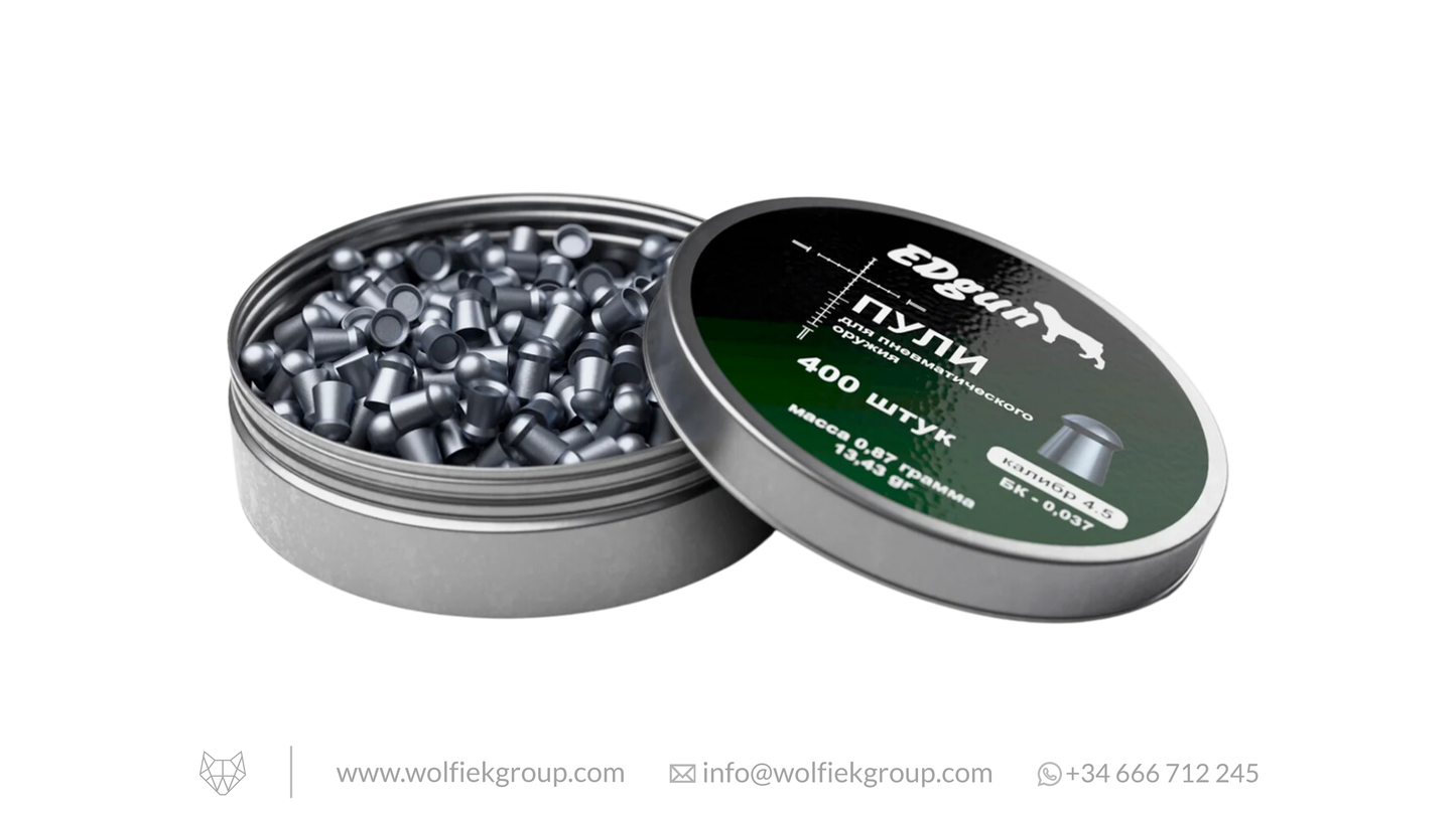 EDgun Premium Airgun Pellets - Cal .177 (4.52mm) | 0.87g (13.43gr)