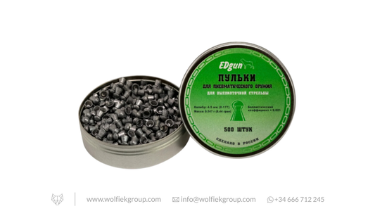 EDgun Premium Airgun Pellets (2019) - Cal .177 (4.52mm) | 0.55g (8.4gr)