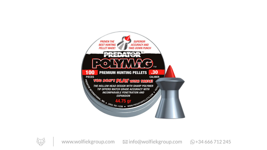 Predator Polymag Airgun Pellets - Cal .30 (7.62mm) | 2.90g (44.75gr)