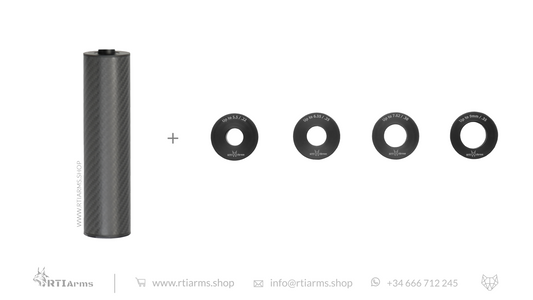 RTI Hušh Suppressor 50mm Carbon Fiber