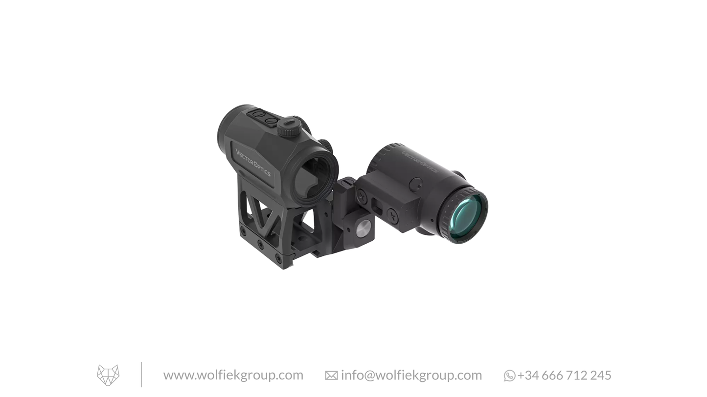 Vector Optics Scrapper MRT Red Dot Sight & Paragon 1x29 3x Magnifier Combo Kit – One-Piece Picatinny Mount